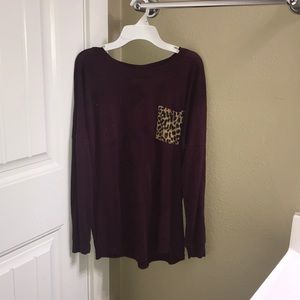 Pink long sleeve top